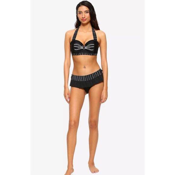 The Nightmare Before Christmas Women’s Medium Jack Skellington Bikini Swimsuit - Picture 1 of 9